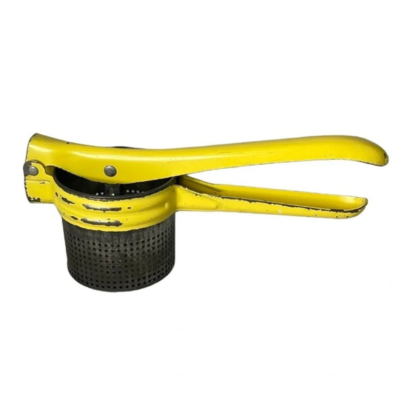 VINTAGE MCM 50’s Tala Potato Ricer Bright Yellow Manual Made In England - Picture 1 of 11